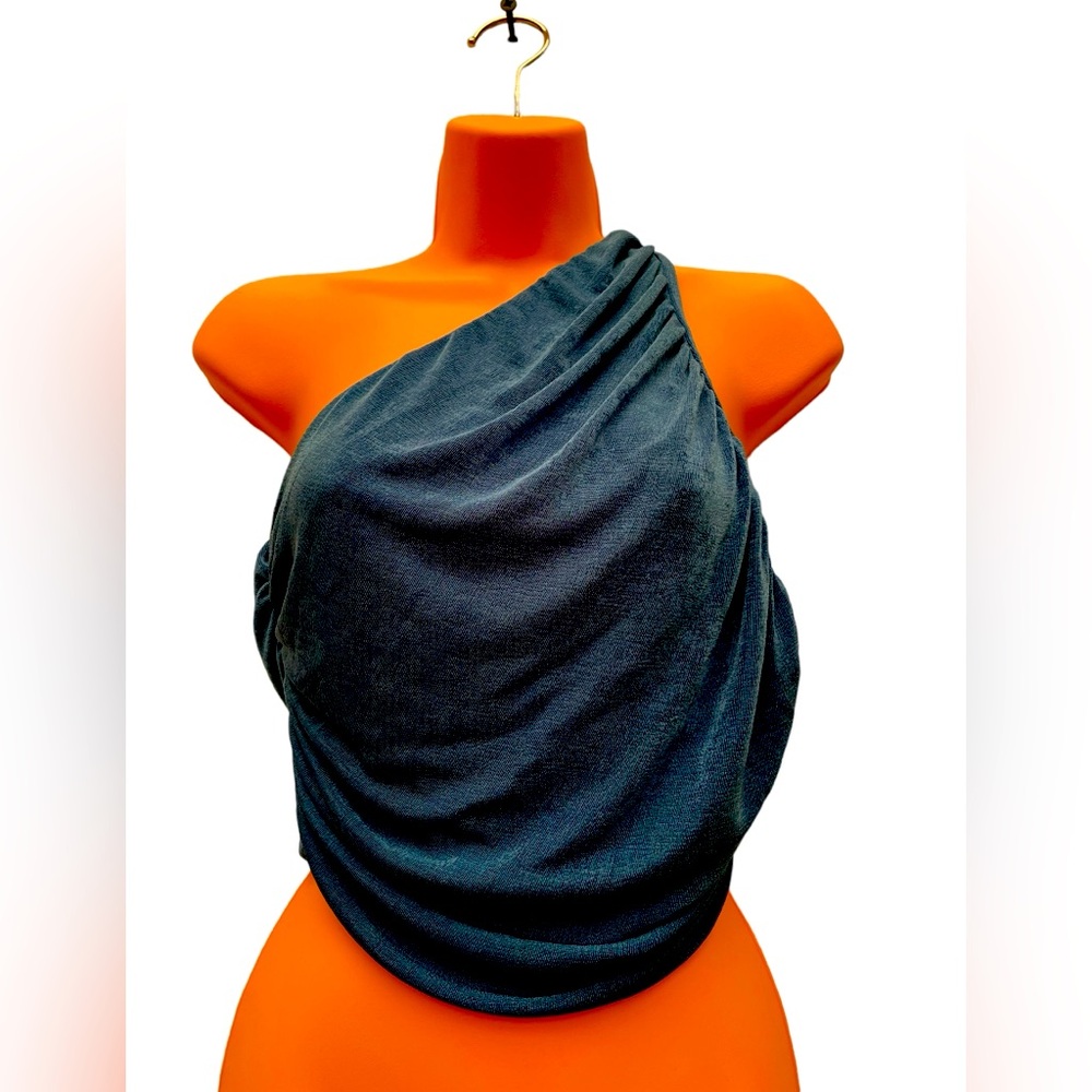 NWT Gembera women’s sexy one shoulder double layer tank top size S